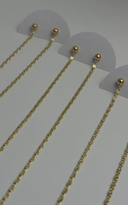 Aura earrings - 14k gold plates - Guayaba