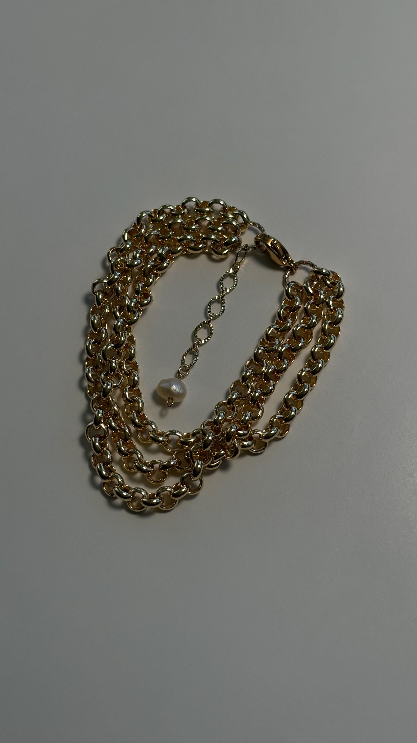 Triple Chunky bracket - 14k gold plated