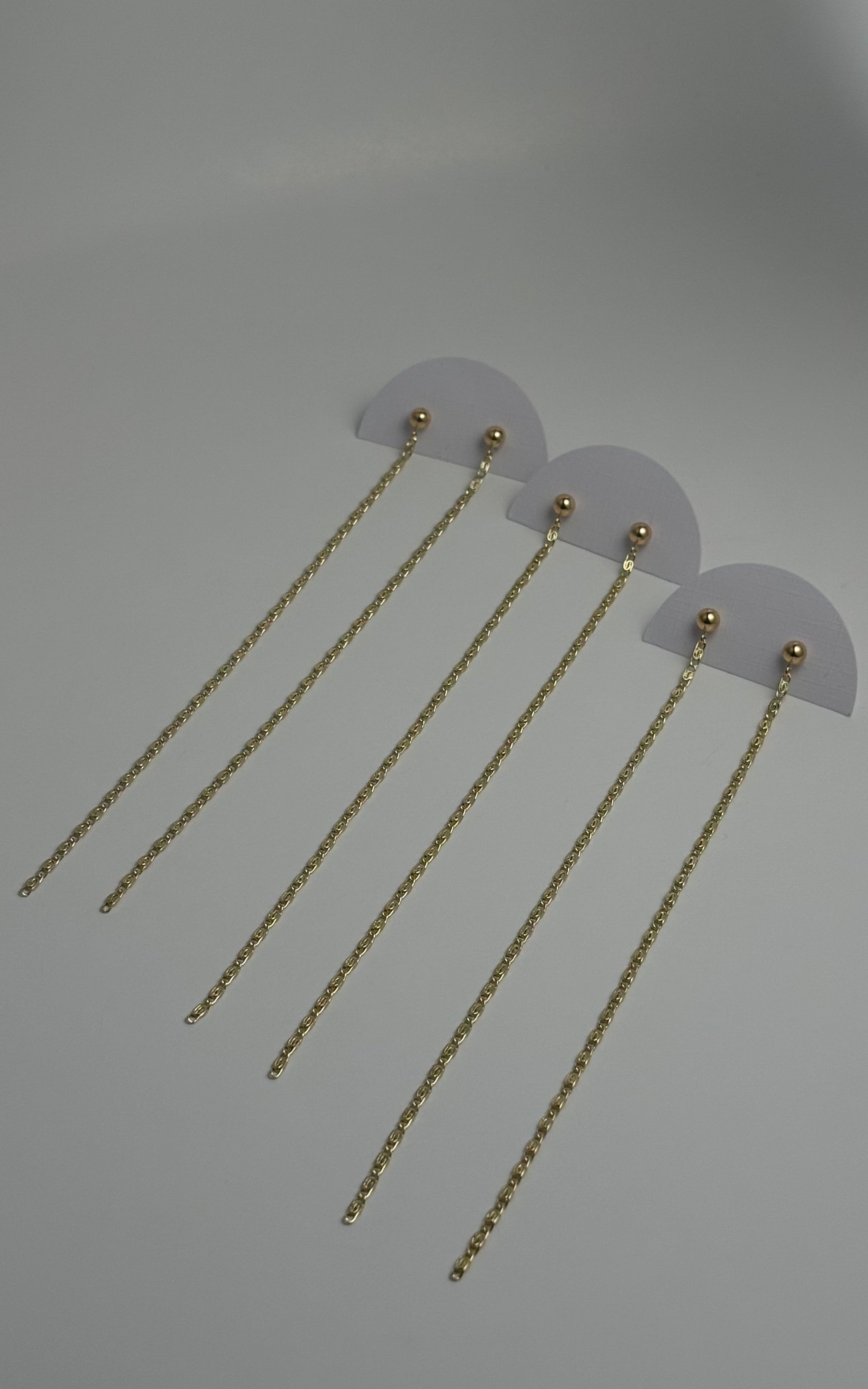 Aura earrings - 14k gold plates - Guayaba