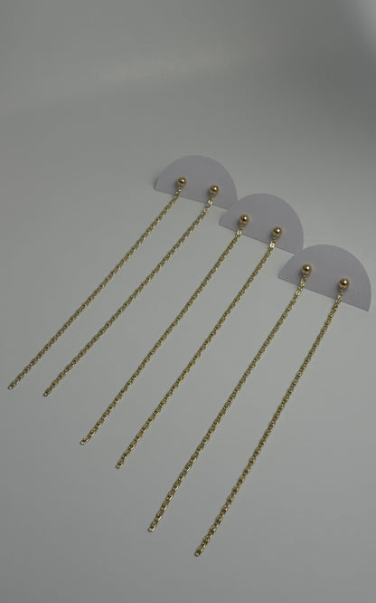 Aura earrings - 14k gold plates - Guayaba