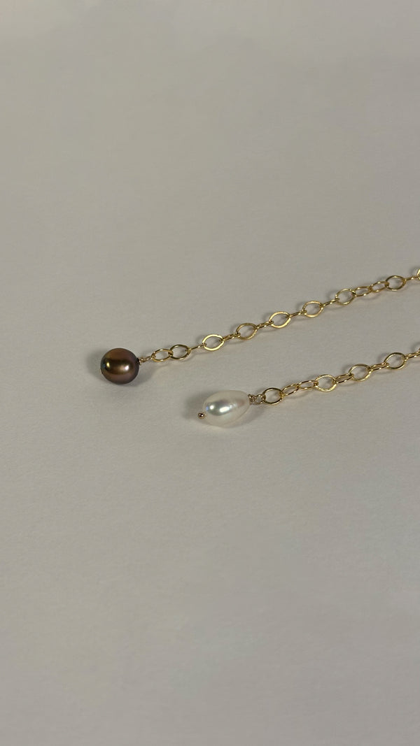 Freshwater pearl gold filled 14/20 anklet bracelet