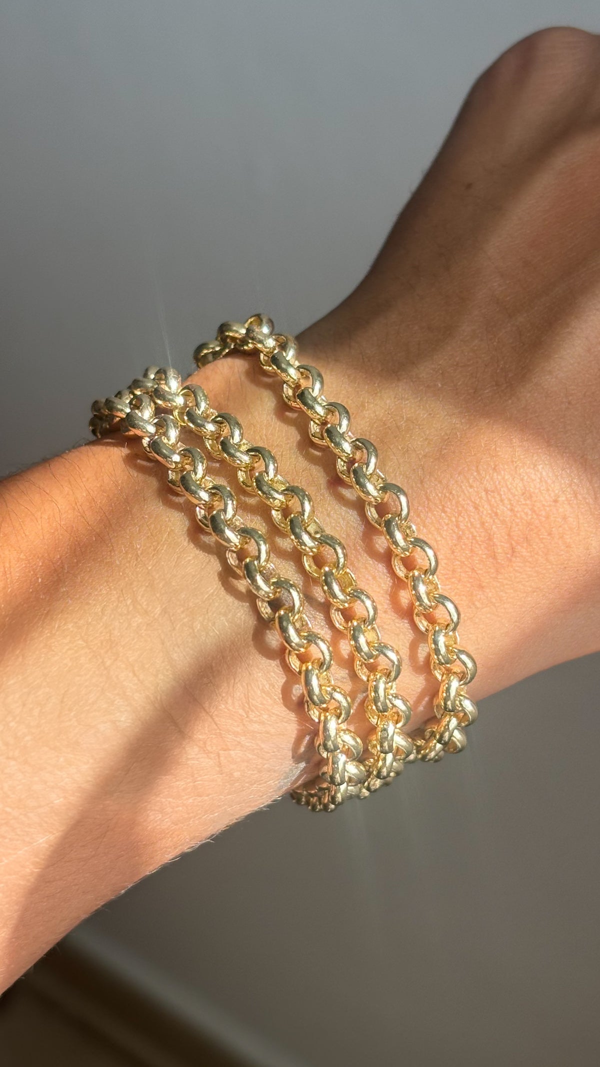 Triple Chunky bracket - 14k gold plated