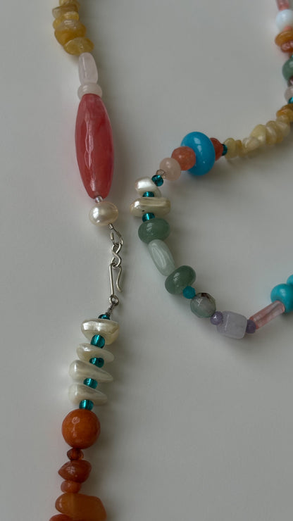 Latina gemstone body chain | S925