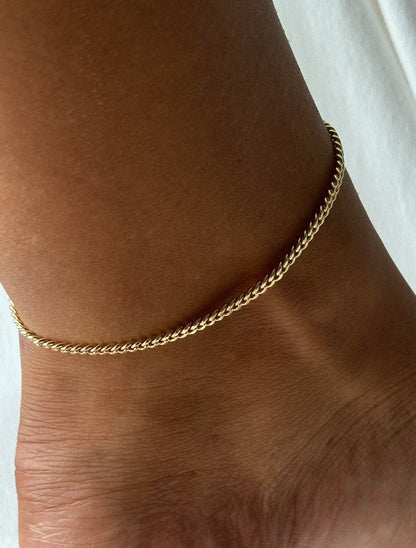 Gold Cubana Bracelet