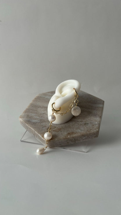 Perla del caribe gold earring