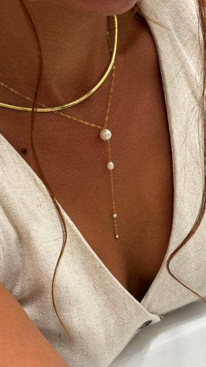 Cleopatra 14k solid gold necklace - Guayaba