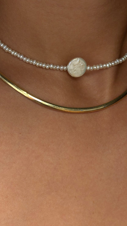 Nuvole gold filled 14/20 necklace - Guayaba